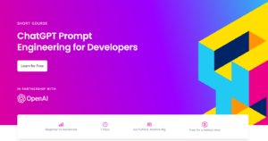 Free short course: ChatGPT Prompt Engineering for Developers